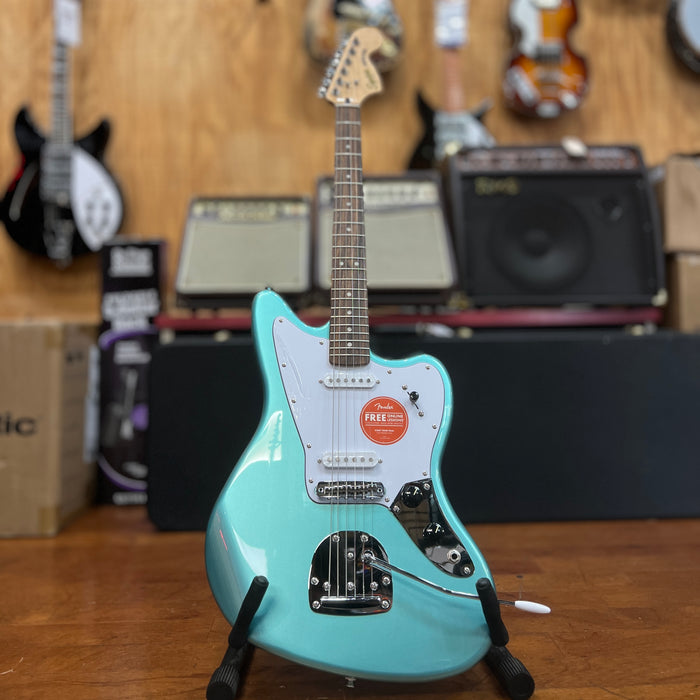USED Squier Limited Edition Affinity Series Jaguar Electric Guitar, Mystic Seafoam