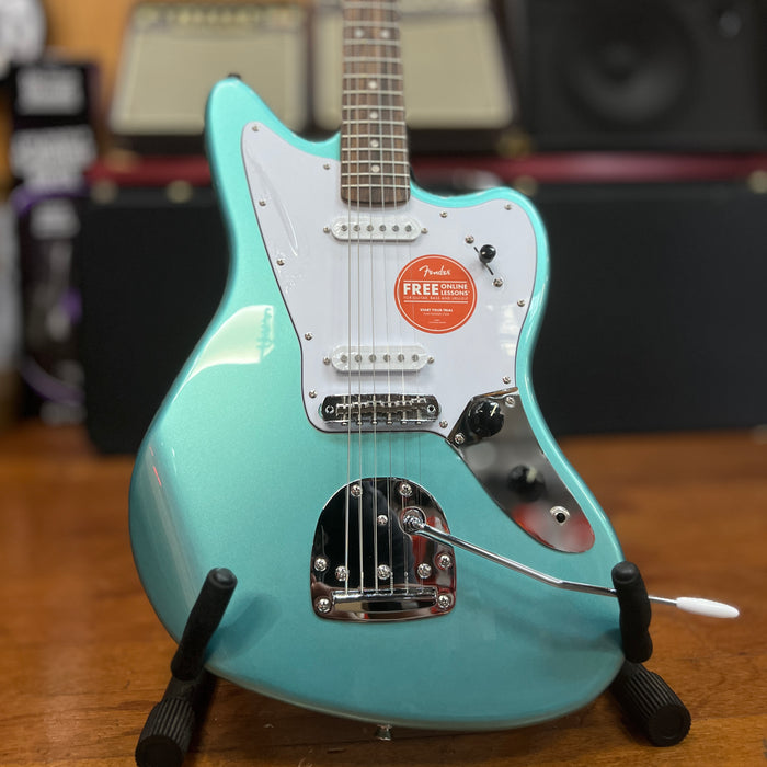 USED Squier Limited Edition Affinity Series Jaguar Electric Guitar, Mystic Seafoam