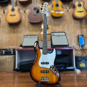 USED Squier STANDARD JAZZ BASS Tobacco Burst-Dirt Cheep