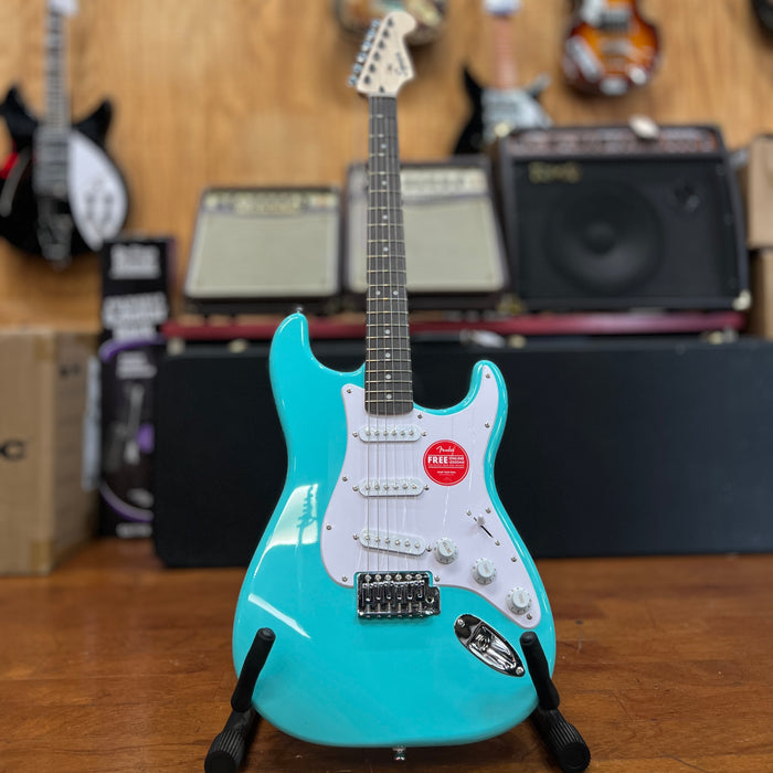 USED Squier Sonic Stratocaster Limited-Edition Electric Guitar Surf Green