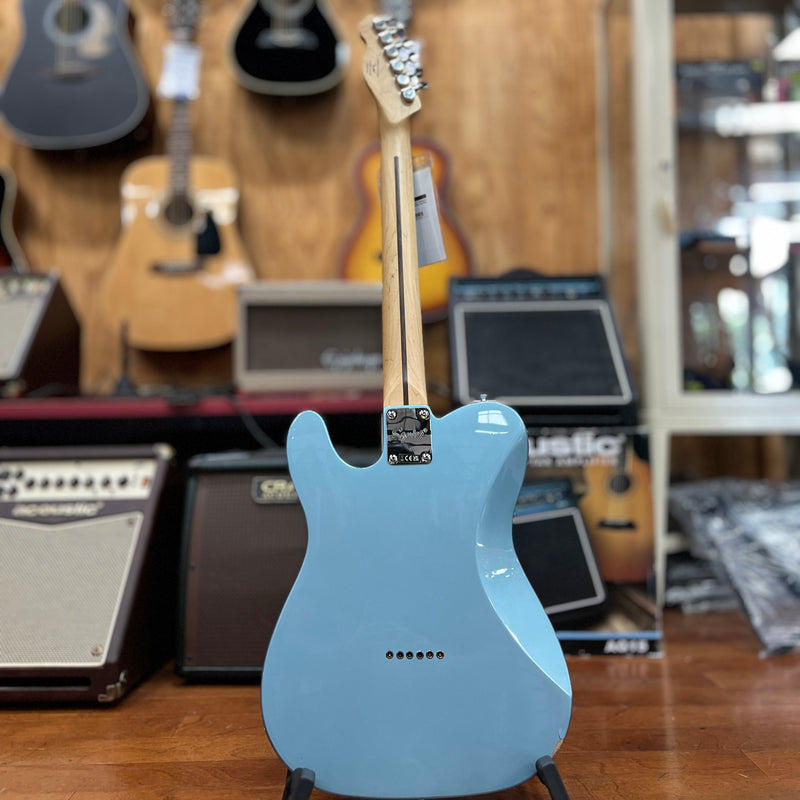 USED Squier Telecaster Electric Guitar, Ice Blue Metallic
