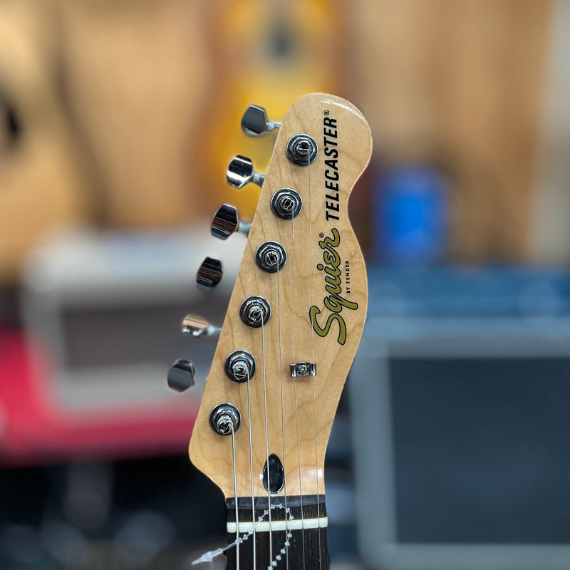 USED Squier Telecaster Electric Guitar, Ice Blue Metallic