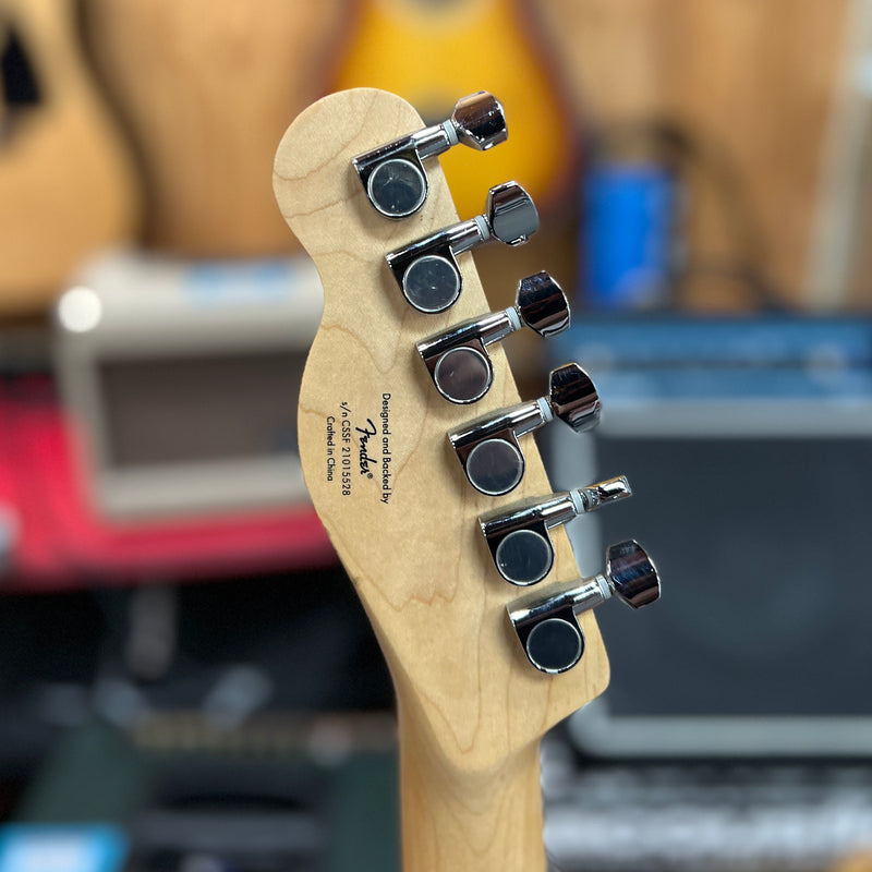 USED Squier Telecaster Electric Guitar, Ice Blue Metallic