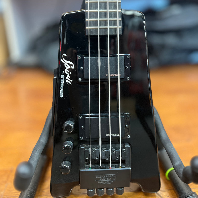 USED Steinberger Spirit XT-2 Standard Lefty Bass Black W/Bag