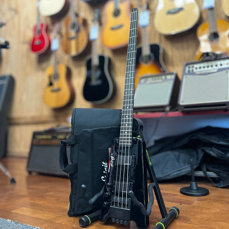 USED Steinberger Spirit XT-2 Standard Lefty Bass Black W/Bag