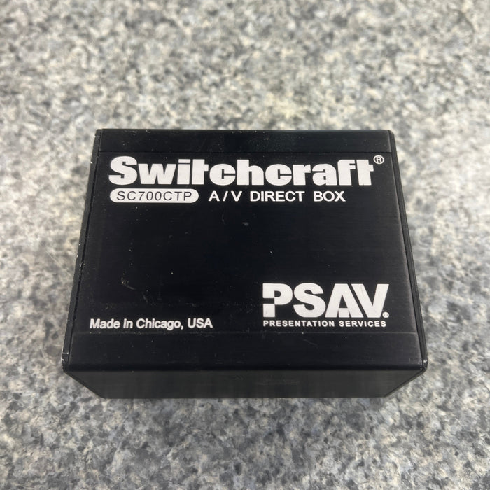 USED Switchcraft SC700CTP A/V Direct Box