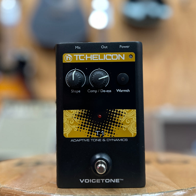 USED TC Helicon VoiceTone Single T1 Adaptive Tone & Dynamics Pedal