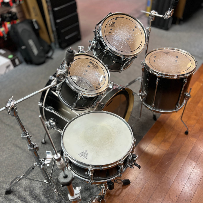 USED Tama Superstar Custom 5-Piece Drum Set w/ Hardware, Titanium Fade