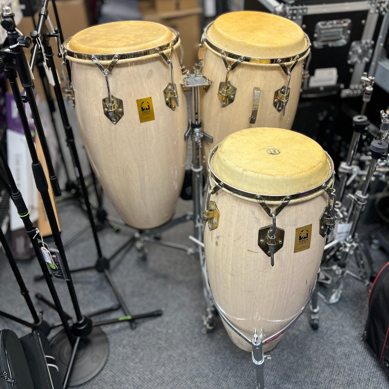 USED Toca 3 piece Conga set w/ stands and bags