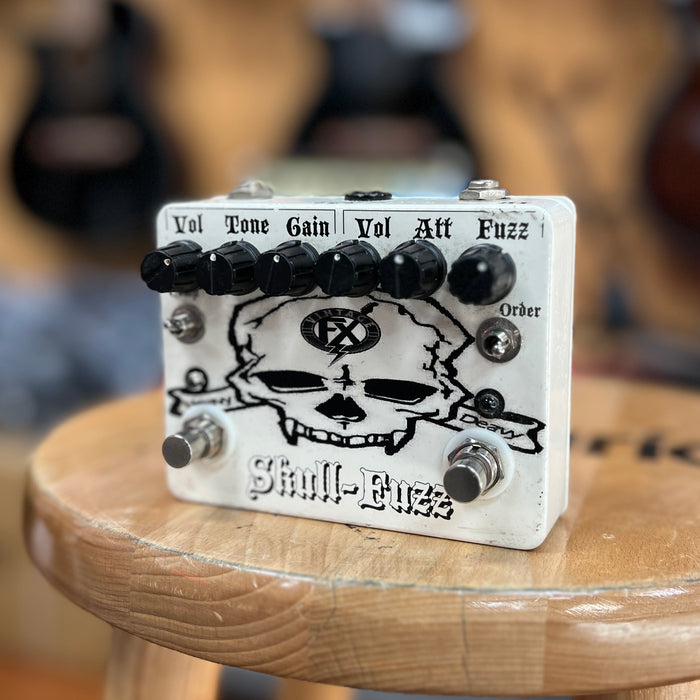 USED VintageFX SkullFuzz Dual Overdrive Fuzz Effect Pedal
