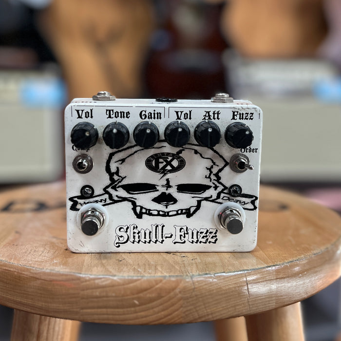USED VintageFX SkullFuzz Dual Overdrive Fuzz Effect Pedal