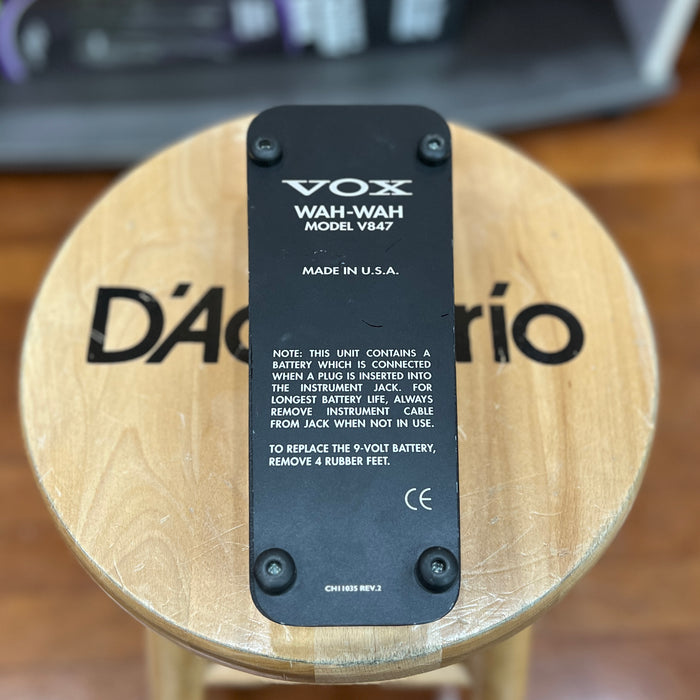 USED Vox V847 Wah-Wah Pedal