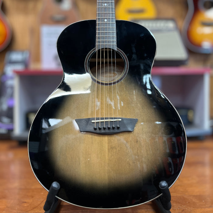 USED Washburn BTS9CH-D-U Bella Tono Novo S9 Acoustic Guitar, Gloss Charcoal Burst