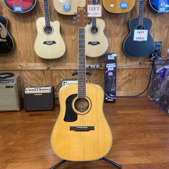 USED Washburn D10SLH Left-Handed A/E Dreadnought Acoustic Guitar