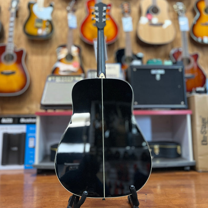 USED Washburn Deep Forest Burl Dreadnought Acoustic Guitar