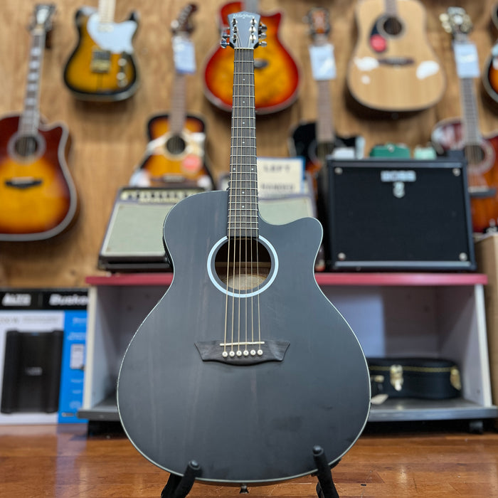 USED Washburn Deep Forest Ebony ACE Acoustic-Electric Guitar