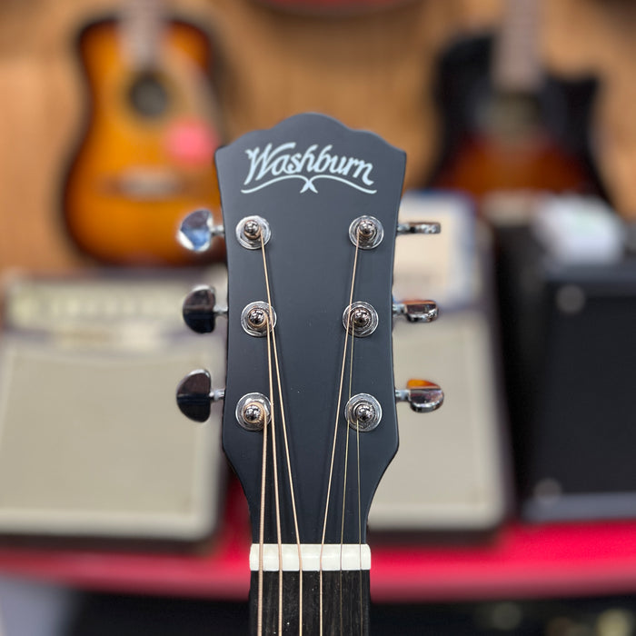 USED Washburn Deep Forest Ebony ACE Acoustic-Electric Guitar