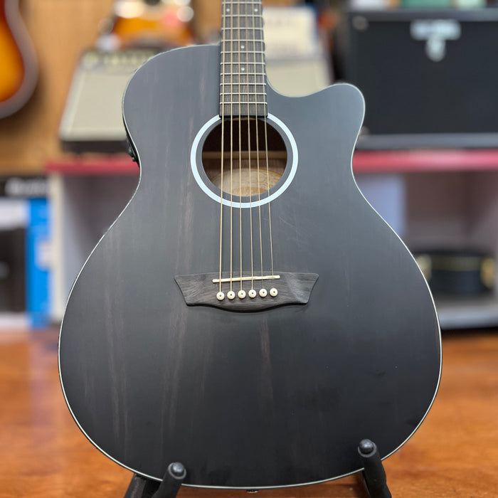 USED Washburn Deep Forest Ebony ACE Acoustic-Electric Guitar