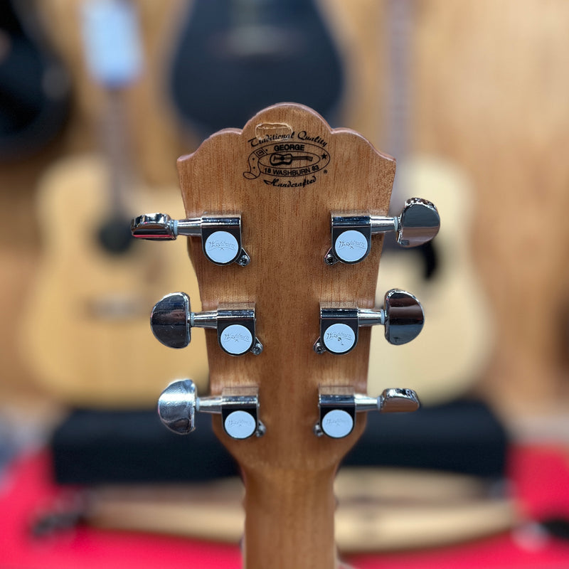 USED Washburn Harvest Series WD7SCE Acoustic Electric Guitar, Gloss Natural