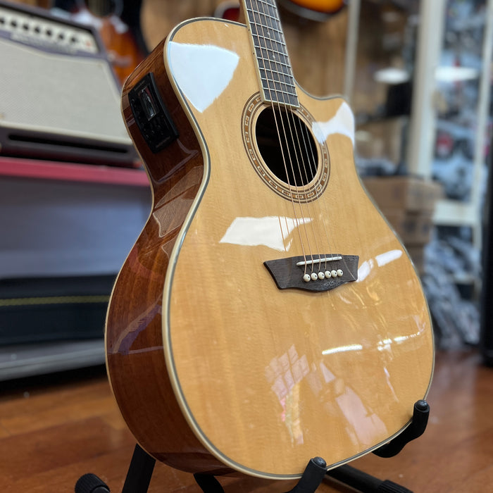 USED Washburn WG7SCE Harvest Series Grand Auditorium Cutaway Acoustic-Electric Guitar