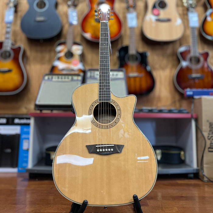 USED Washburn WG7SCE Harvest Series Grand Auditorium Cutaway Acoustic-Electric Guitar
