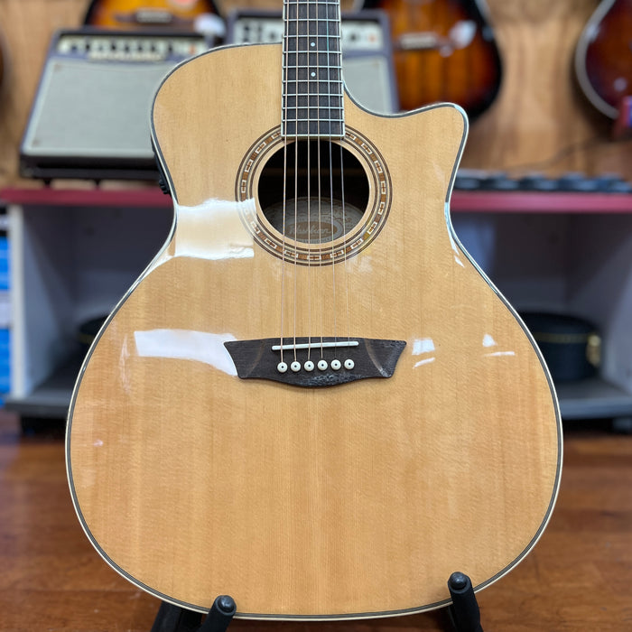 USED Washburn WG7SCE Harvest Series Grand Auditorium Cutaway Acoustic-Electric Guitar
