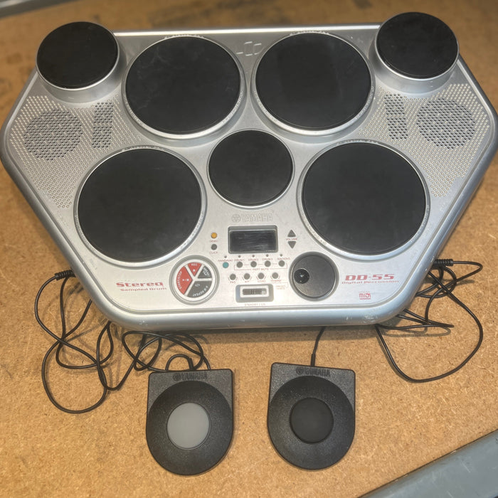 USED Yamaha DD-55 Portable Digital Drum Kit with Foot Pedals