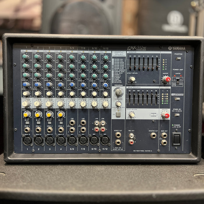 USED Yamaha EMX512SC Powered Stereo Mixer / Amplifier w FX