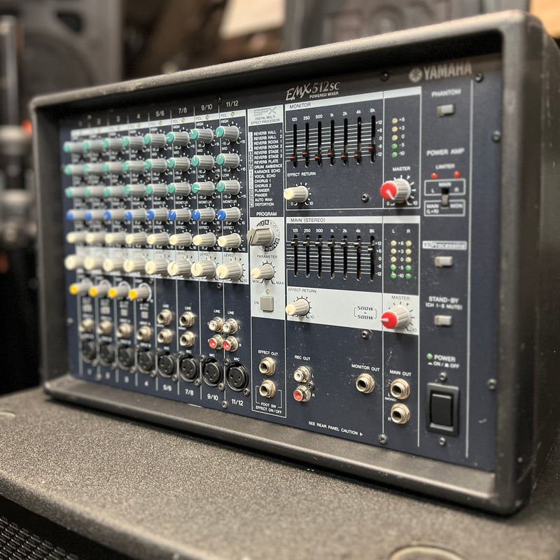 USED Yamaha EMX512SC Powered Stereo Mixer / Amplifier w FX