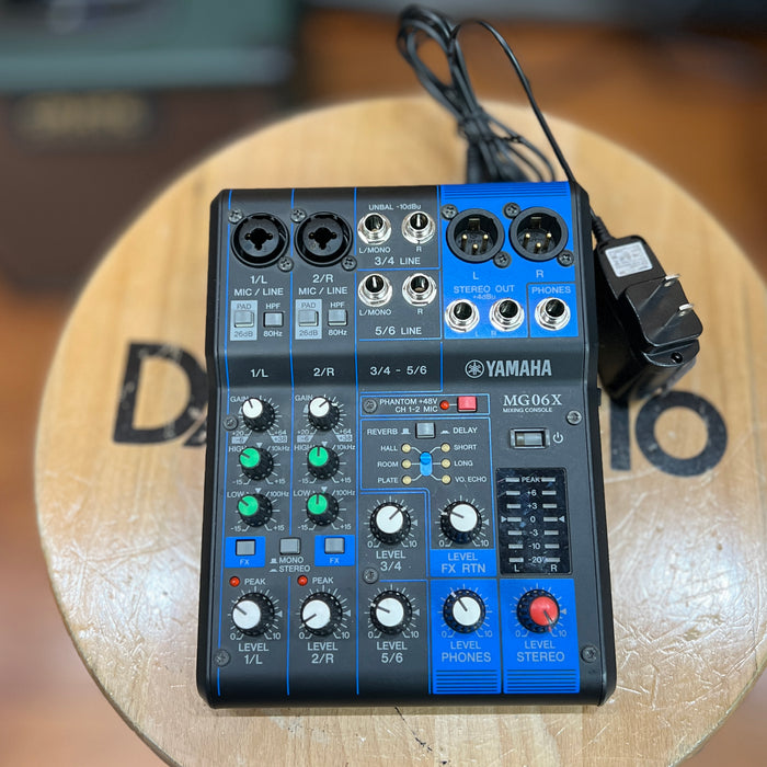 USED Yamaha MG06X 6 Channel Mixer with Effects