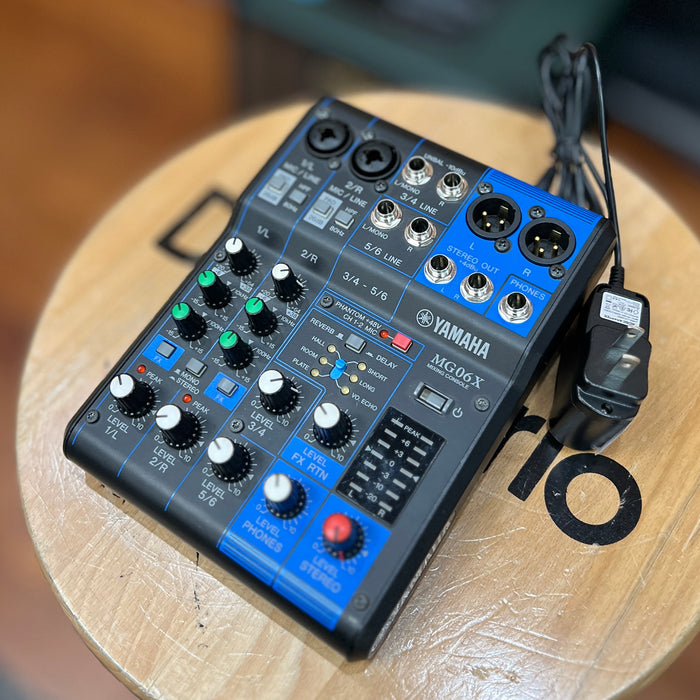 USED Yamaha MG06X 6 Channel Mixer with Effects