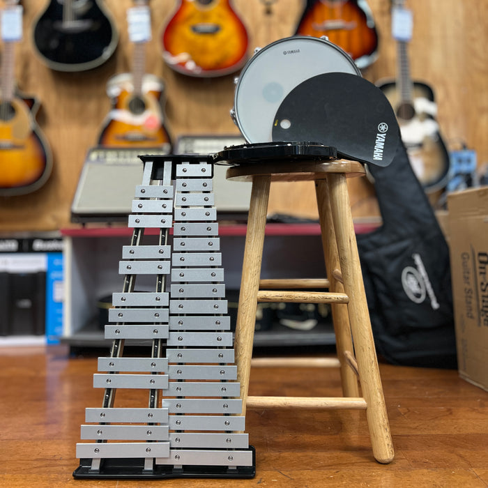 USED Yamaha Snare and Bell Combo Kit with Rolling Case (SCK275R)