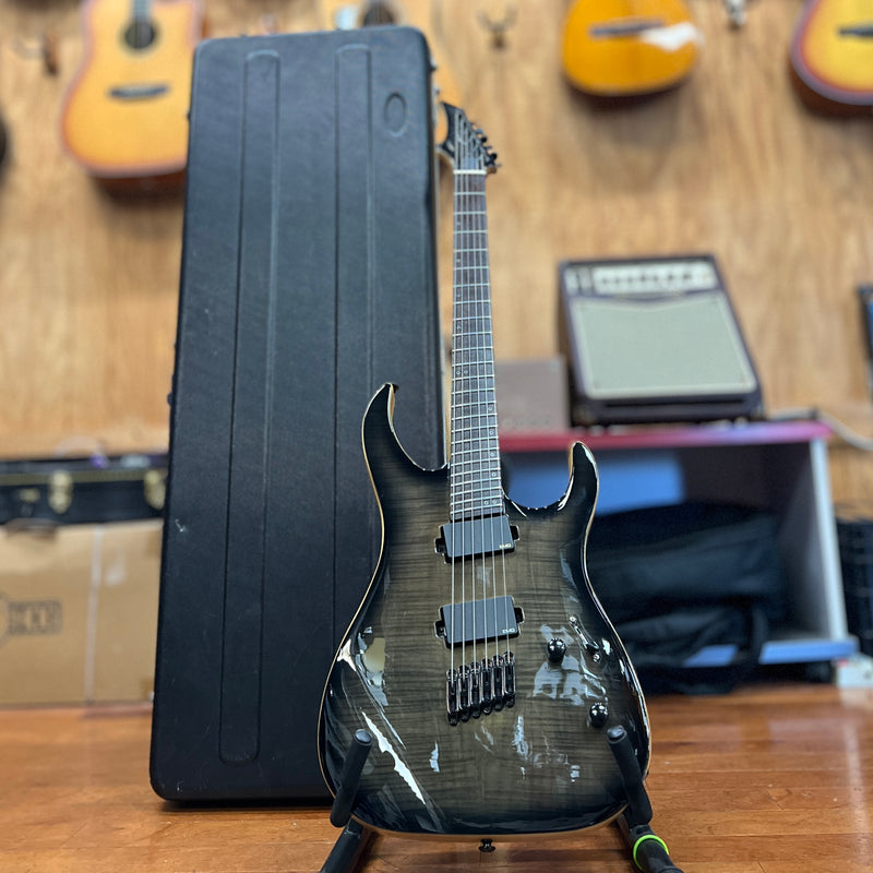 USED Zereth S6 Prototype Fanned Fret Electric Guitar w/ Case