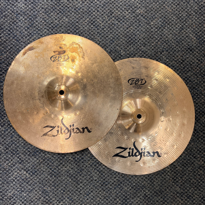 USED Zildjian 13in ZBT Hi Hat Cymbals, PAIR
