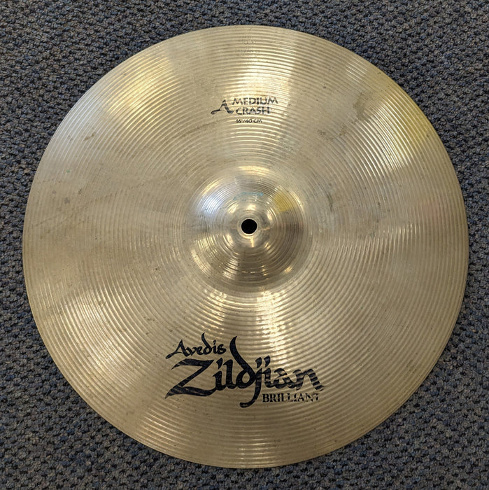 USED Zildjian A Brilliant 16" Medium Crash Cymbal