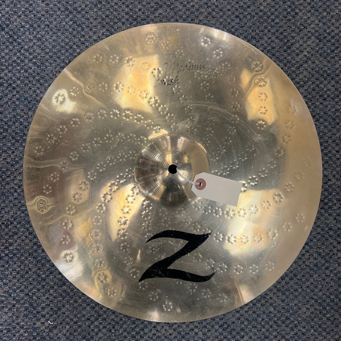 USED Zildjian Z Custom Medium Crash Cymbal, 17"