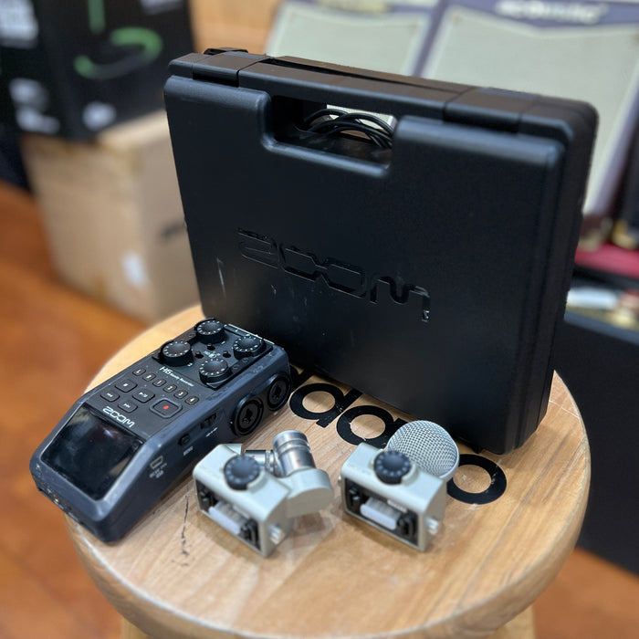 USED Zoom H6 Handy Recorder w/ case & accs