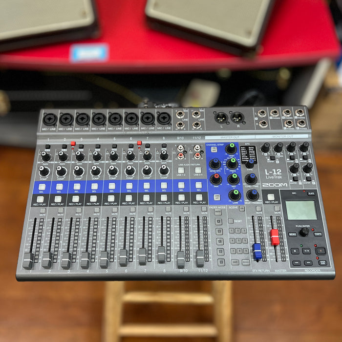 USED Zoom LiveTrak L-12 Digital Mixer Recorder
