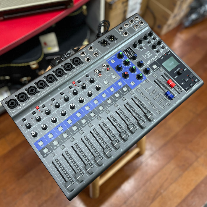 USED Zoom LiveTrak L-12 Digital Mixer Recorder