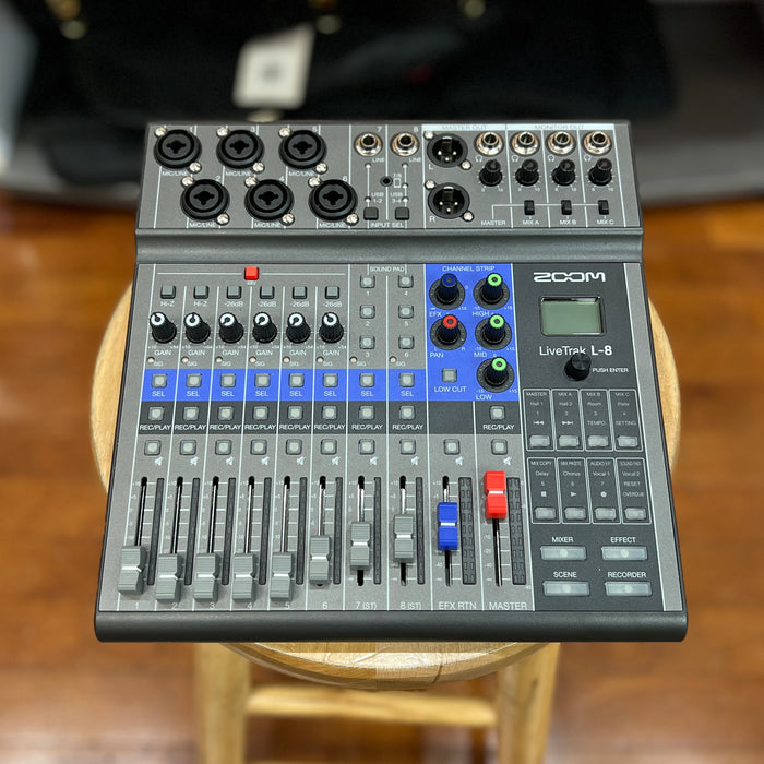 USED Zoom LiveTrak L-8 8-Channel Digital Mixer & Recorder