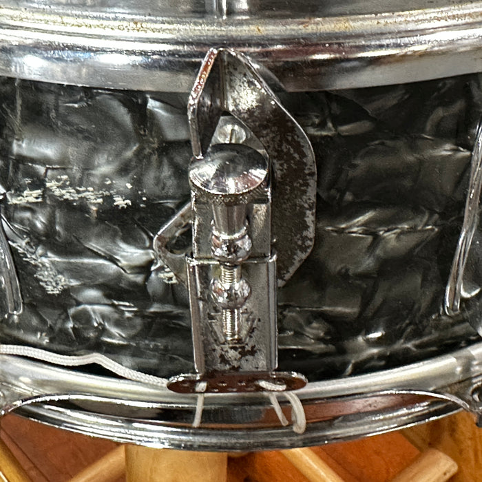 VINTAGE 1950's WFL / Ludwig 4-pc Shell Pack, Black Oyster Pearl