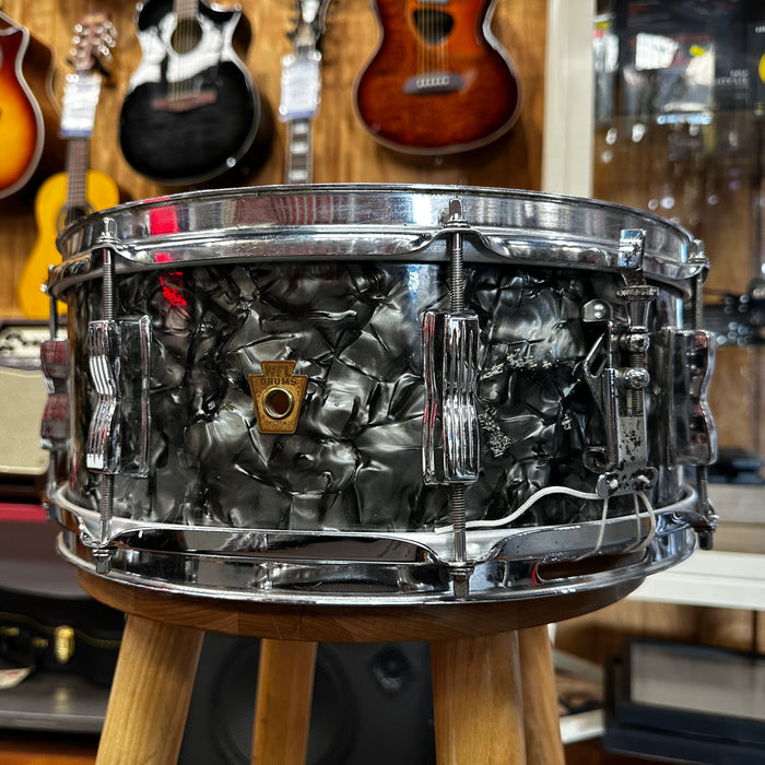 VINTAGE 1950's WFL / Ludwig 4-pc Shell Pack, Black Oyster Pearl