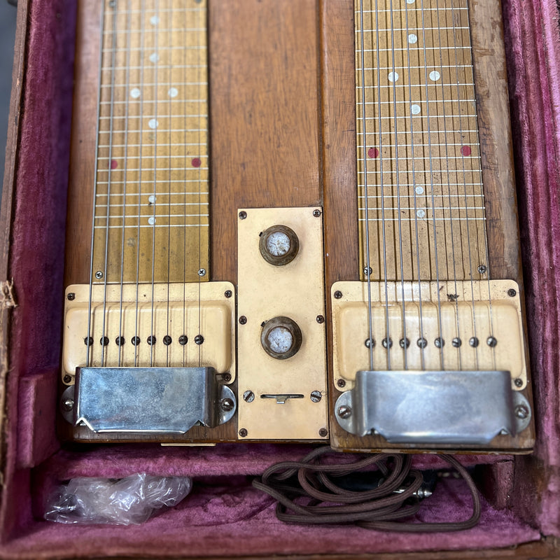 VINTAGE 1955 Gibson Consolette 8-string Double Neck Steel w/ Original Case & Legs