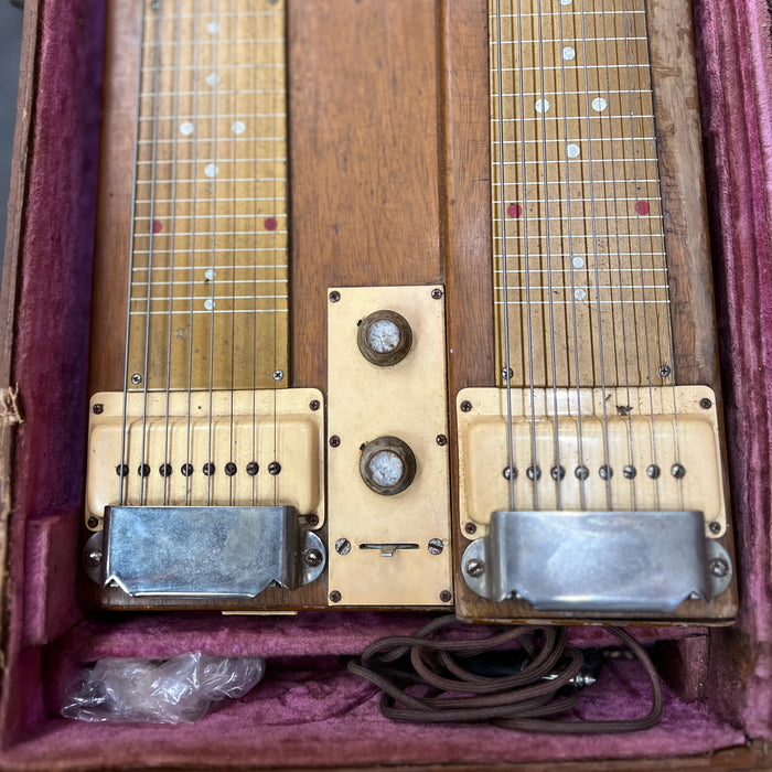 VINTAGE 1955 Gibson Consolette 8-string Double Neck Steel w/ Original Case & Legs