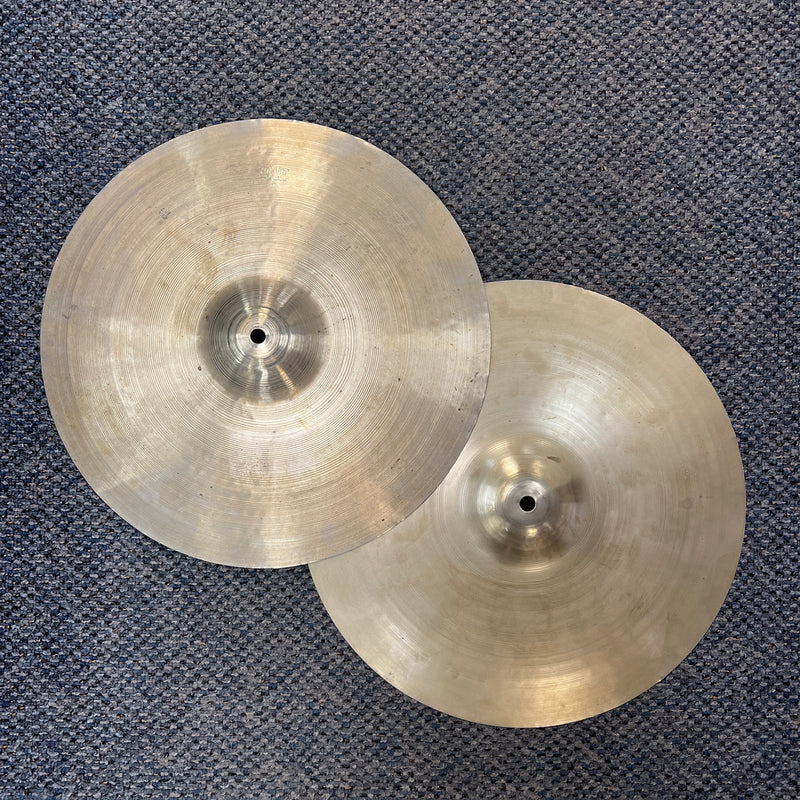 VINTAGE 1960's Krut Hi Hat Cymbals, 14", England