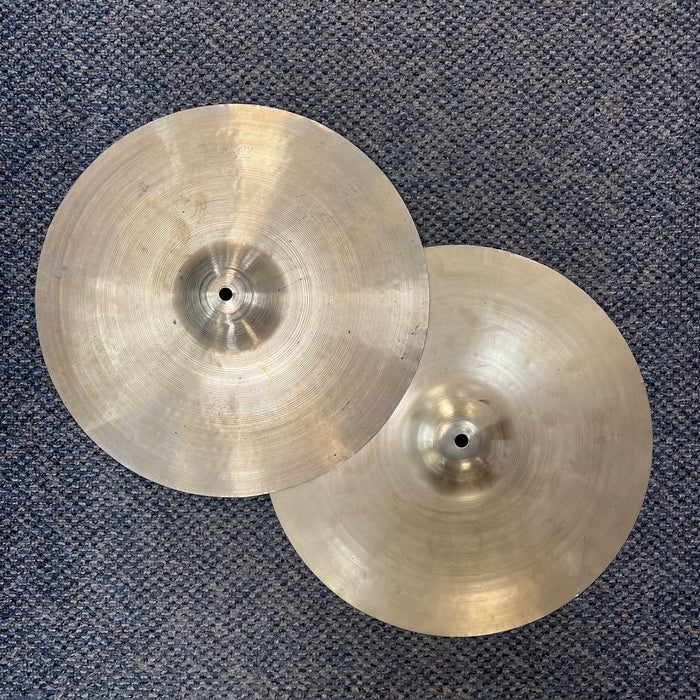 VINTAGE 1960's Krut Hi Hat Cymbals, 14", England