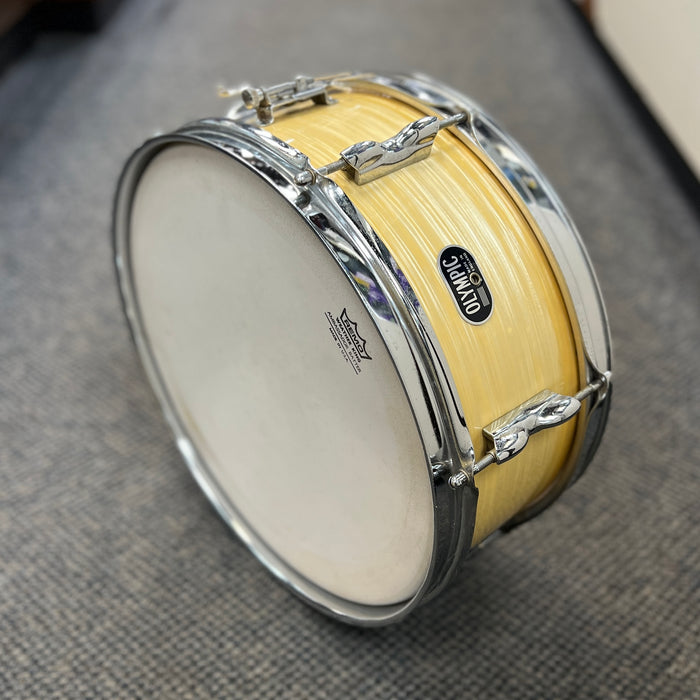 VINTAGE 1960's Olympic MIE 4-Piece Drum Shell Pack, White Marine Pearl