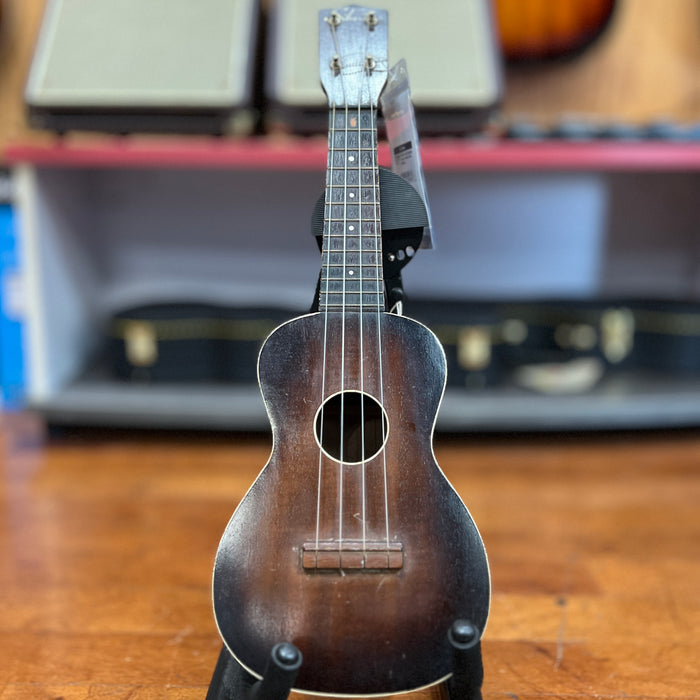 VINTAGE 1960s Silvertone Soprano Ukulele, Brown Sunburst