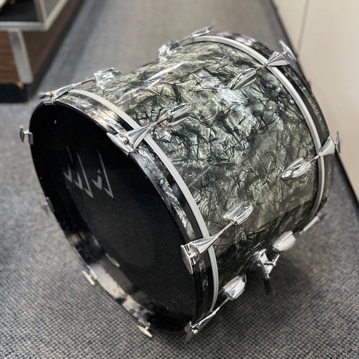 VINTAGE 1960's Stewart MIJ 3-Piece Drum Shell Pack, Black Diamond