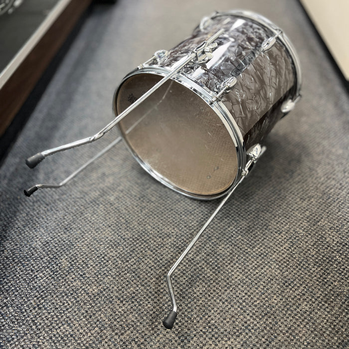 VINTAGE 1960's Stewart MIJ 3-Piece Drum Shell Pack, Black Diamond